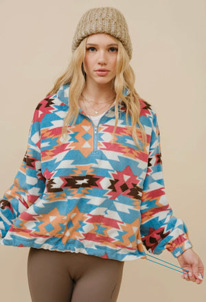 Aztec Fleece Zip Up