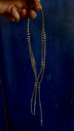 16” Graduated Sterling Silver Pearl Lariat