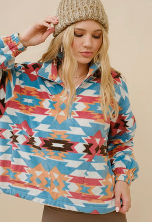 Aztec Fleece Zip Up