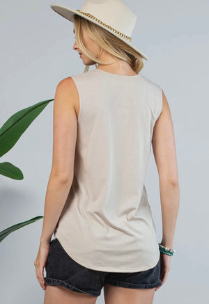 Boot Stitch Graphic Tank