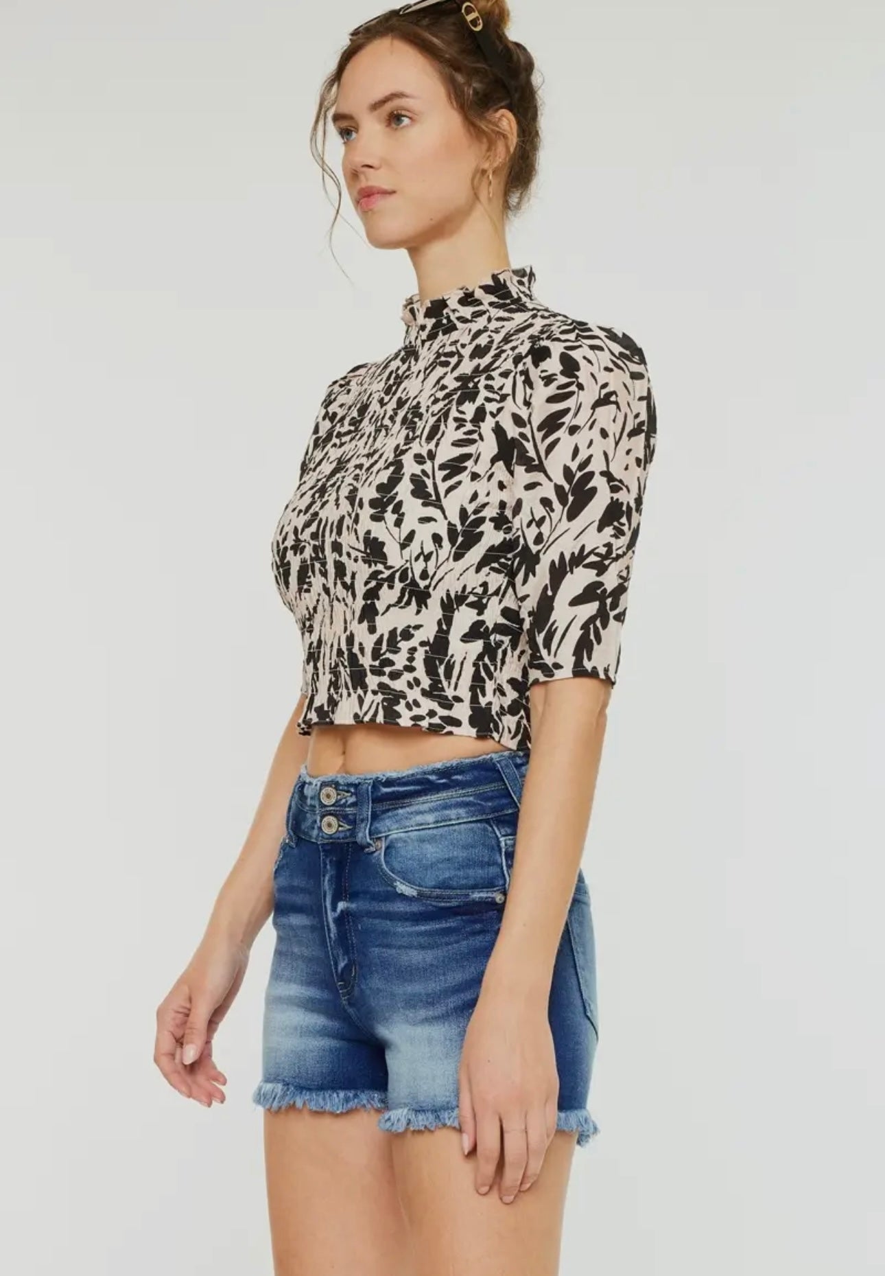 KanCan High Waist Denim Shorts