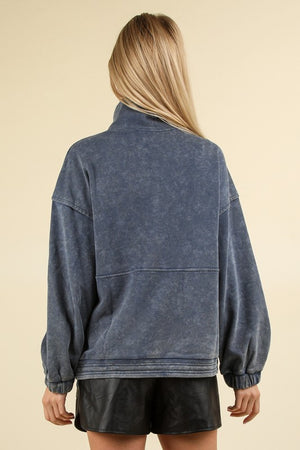 Mineral Washed Pullover (Denim)