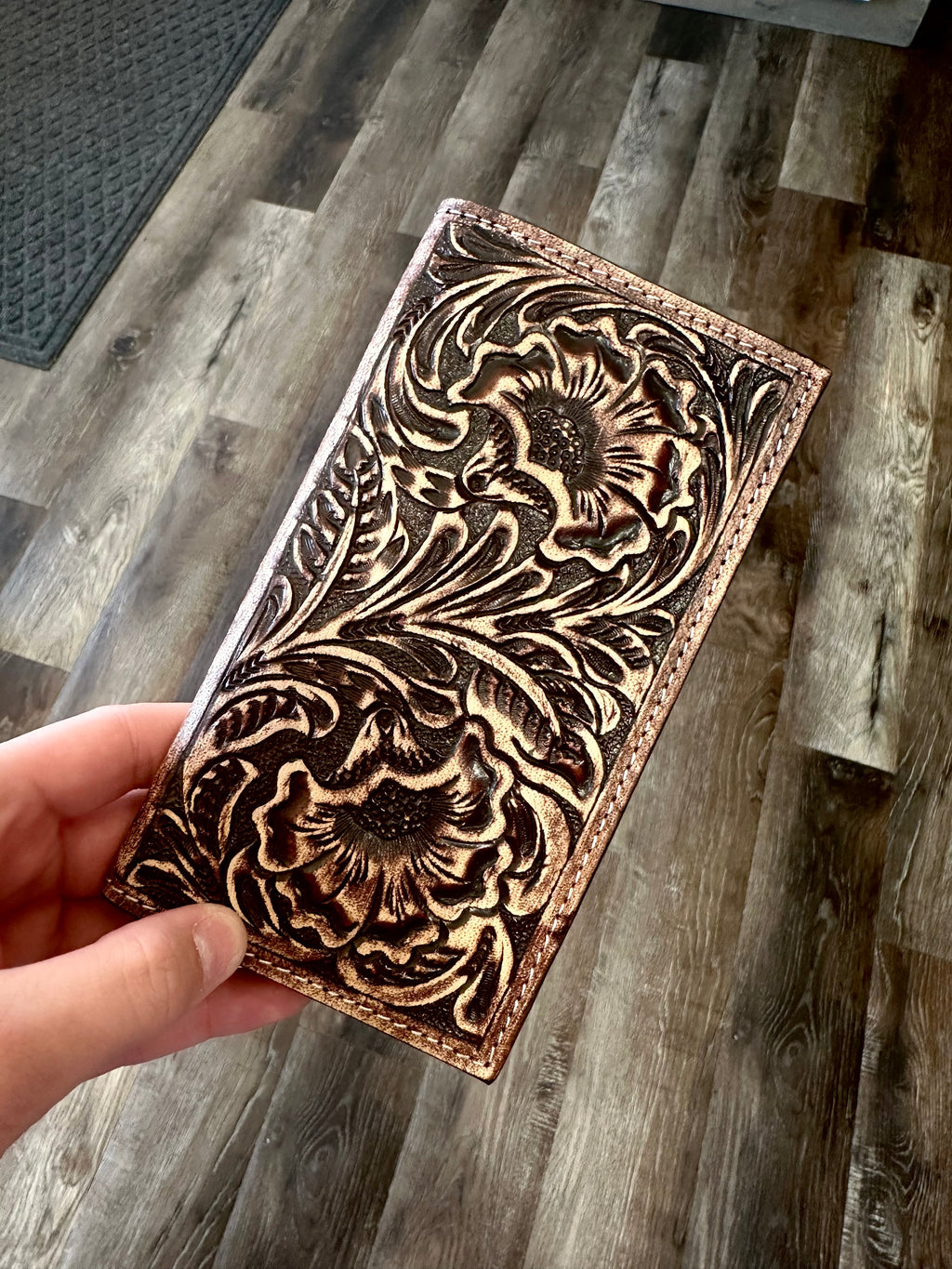 Harvey’s tooled wallet