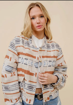 The Ernie Aztec Bomber Jacket
