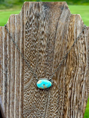 #8 Turquoise & Sterling Silver Necklace