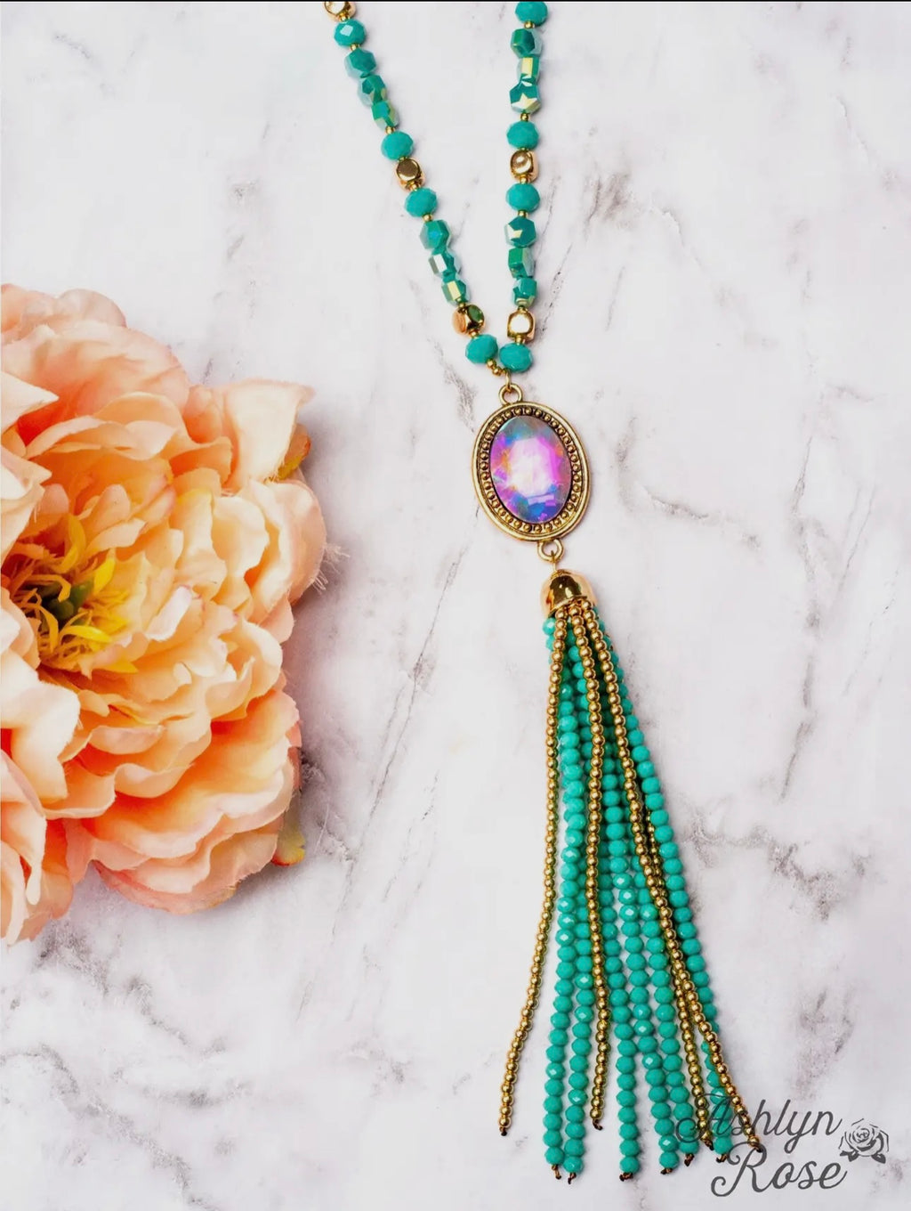 Crash My Party Necklace (Blue)