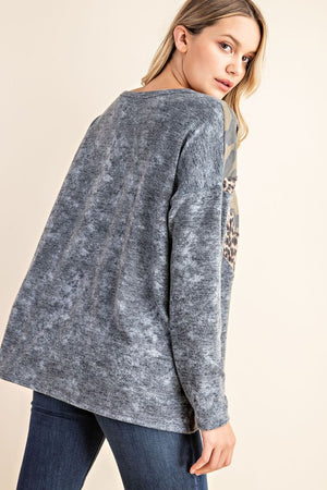 Grey Camo Multi Tunic Top