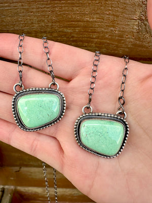 Sterling Silver & Kingman Turquoise Necklace
