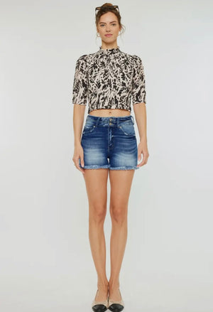KanCan High Waist Denim Shorts