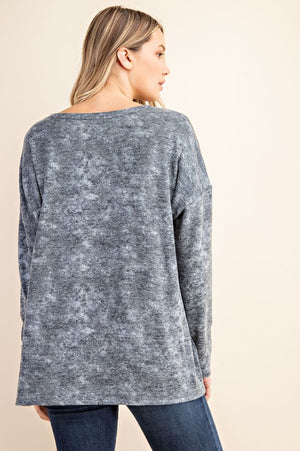 Grey Camo Multi Tunic Top