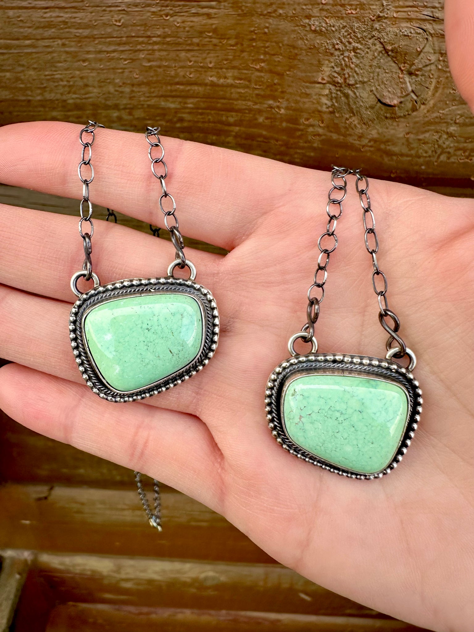 Sterling Silver & Kingman Turquoise Necklace