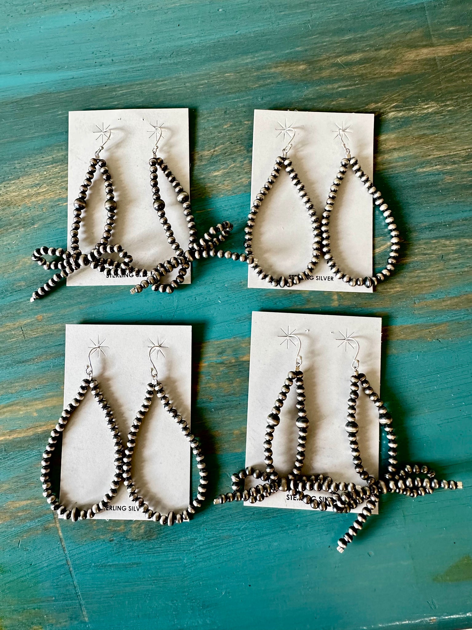 Sterling Silver Bow Tie Earrings