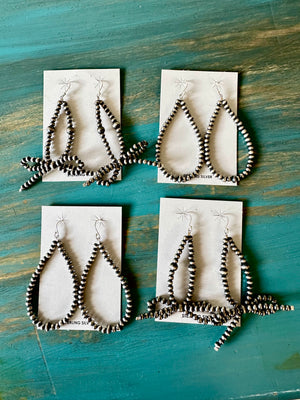 Sterling Silver Bow Tie Earrings
