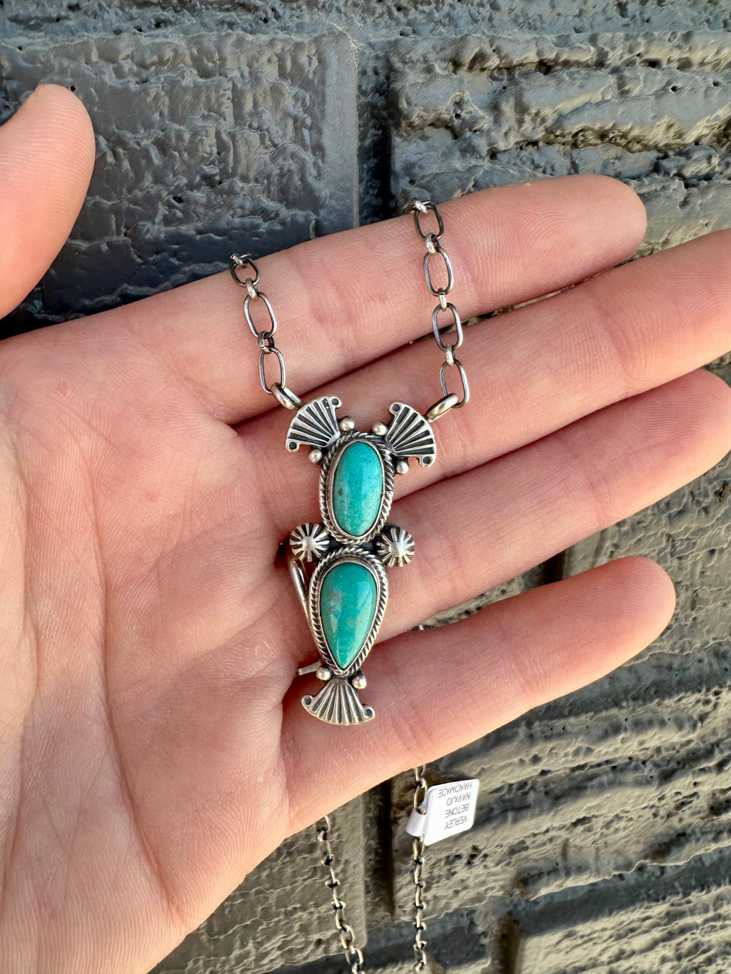 Kingman Turquoise & Sterling Silver Necklace