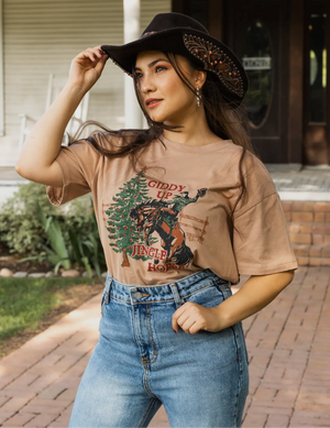 Giddy Up Jingle Horse Graphic Tee