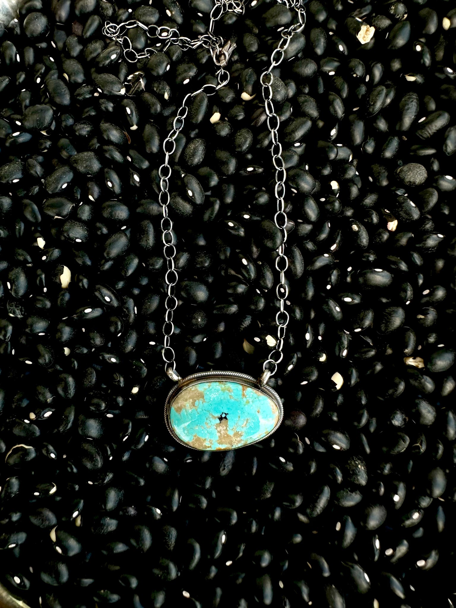 #8 Turquoise & Sterling Silver Necklace