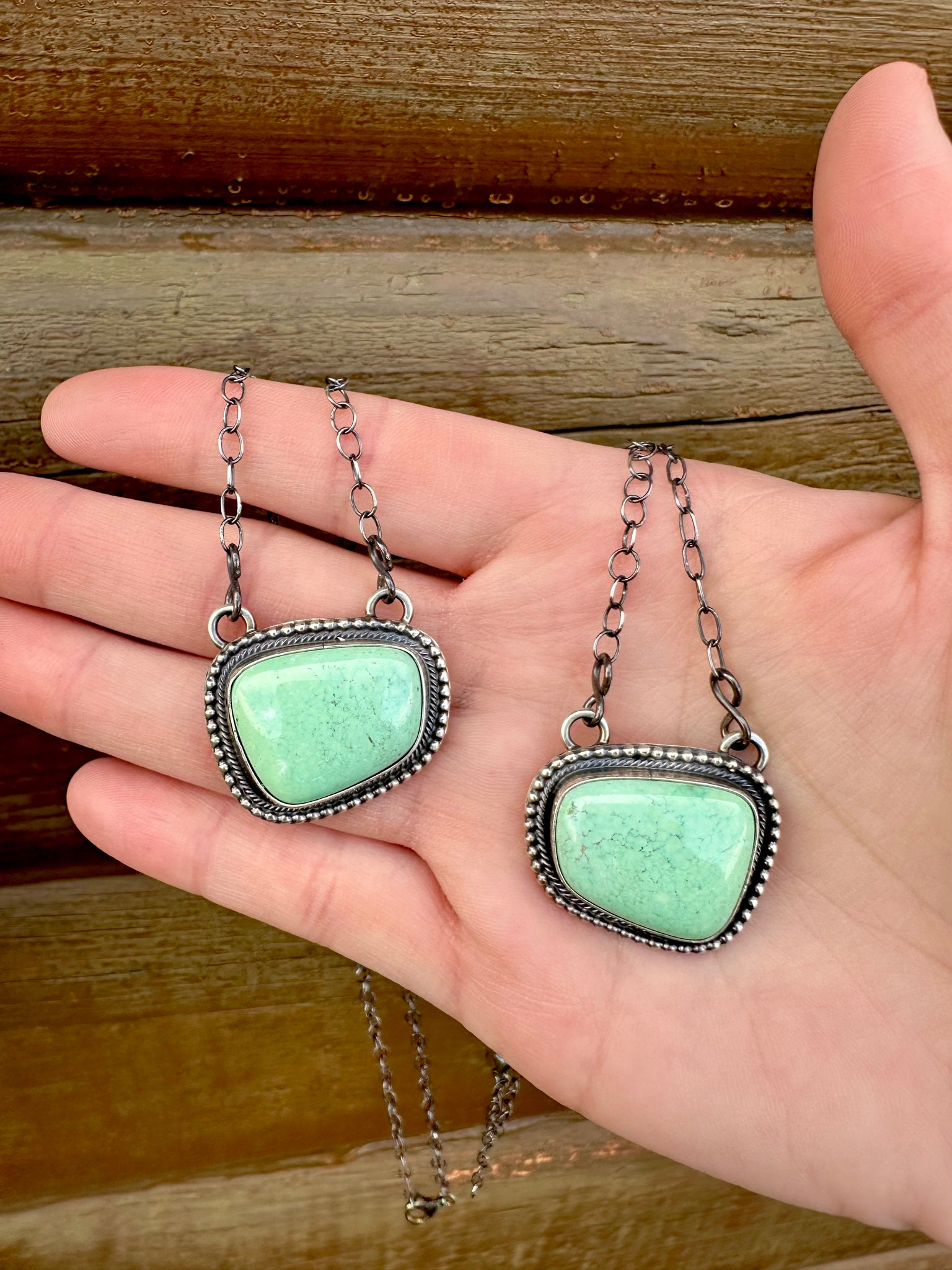Sterling Silver & Kingman Turquoise Necklace