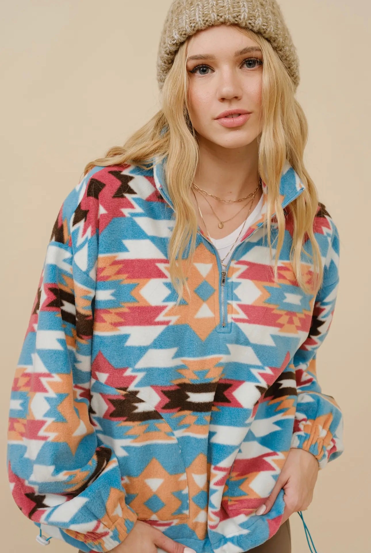 Aztec Fleece Zip Up