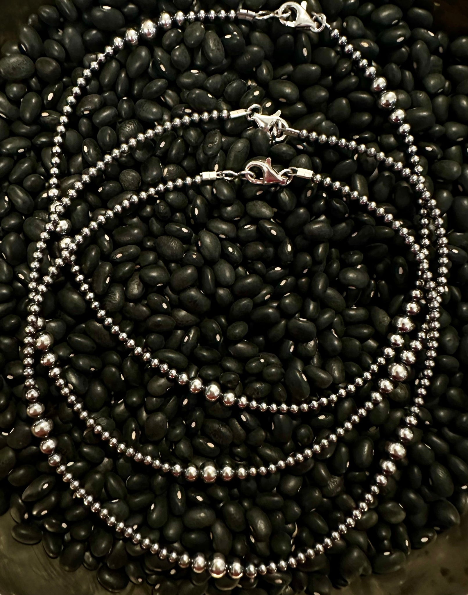 14” Graduated Sterling Silver Pearl Choker