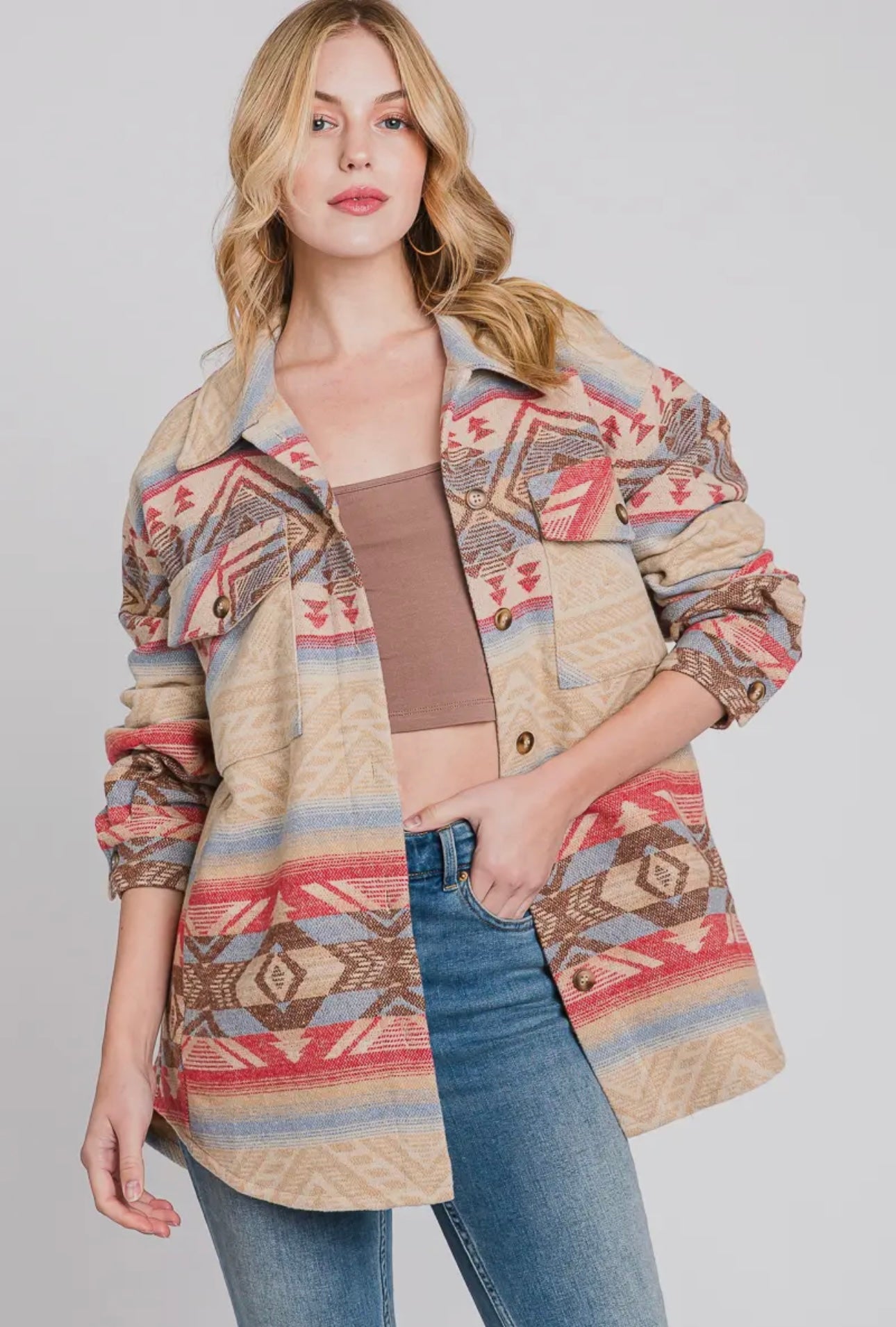 Fiannah Aztec Shacket