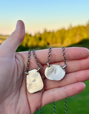 Sterling Silver & Pilot Mountain Turquoise Necklace