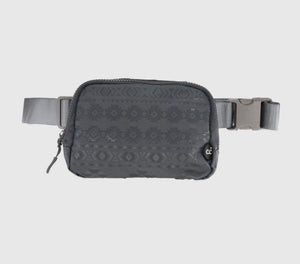 Dark Grey Southwest Patterned C.C Belt Bag