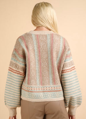 Sage Aztec Sweater