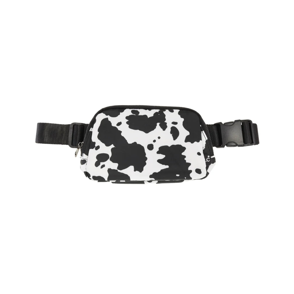 C.C Cow Print Belt Bag