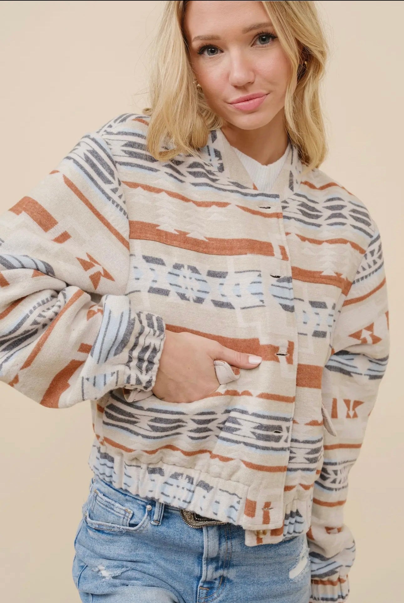 The Ernie Aztec Bomber Jacket