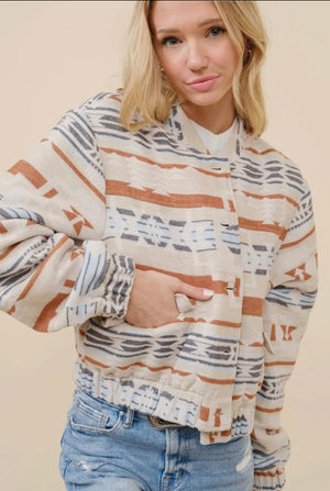 The Ernie Aztec Bomber Jacket