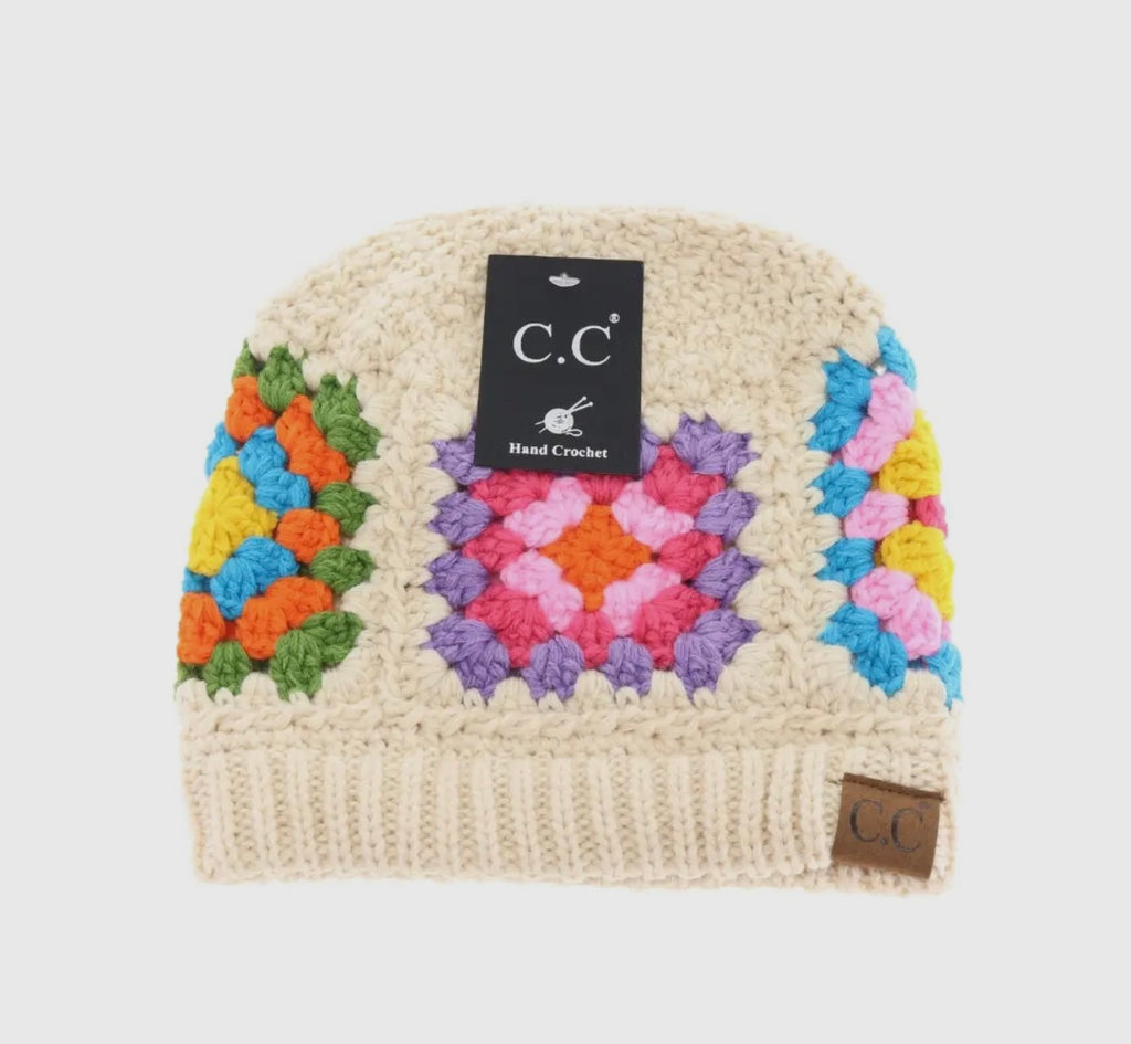 Multi Color Crochet Beanie
