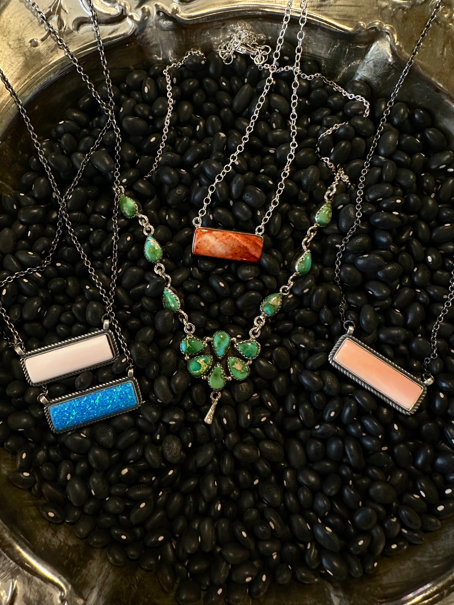 Sterling Silver & Sonoran Turquoise Necklace