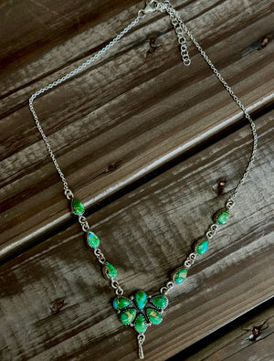 Sterling Silver & Sonoran Turquoise Necklace