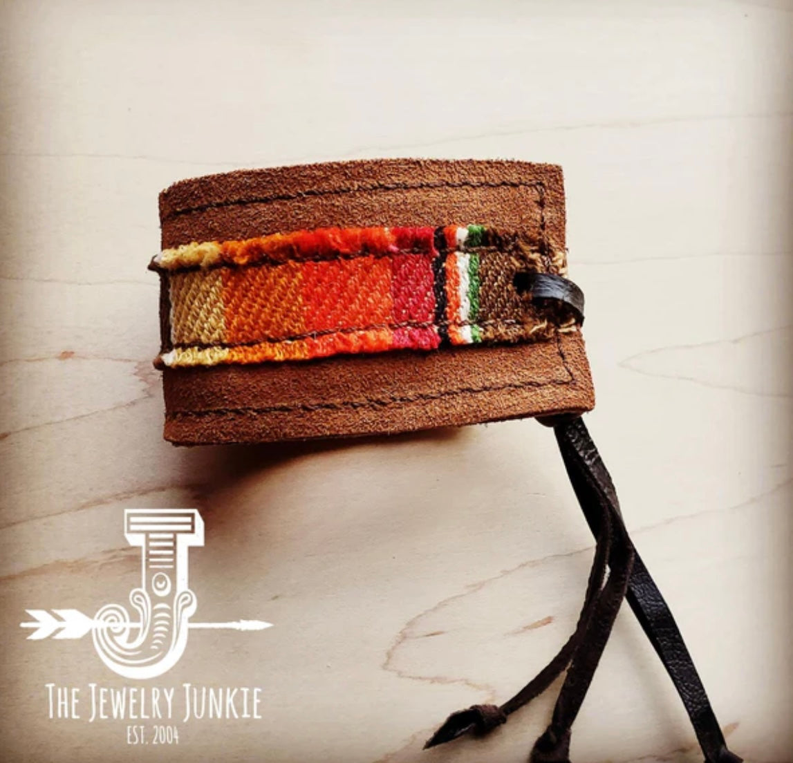 Jewelry Junkie Serape Leather Cuff Bracelet