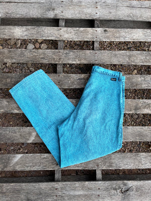 33” Vintage Acid Wash Blue Wranglers