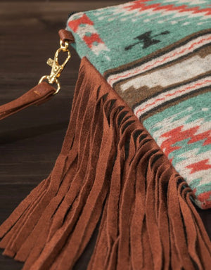 Blue Moon Aztec Crossbody