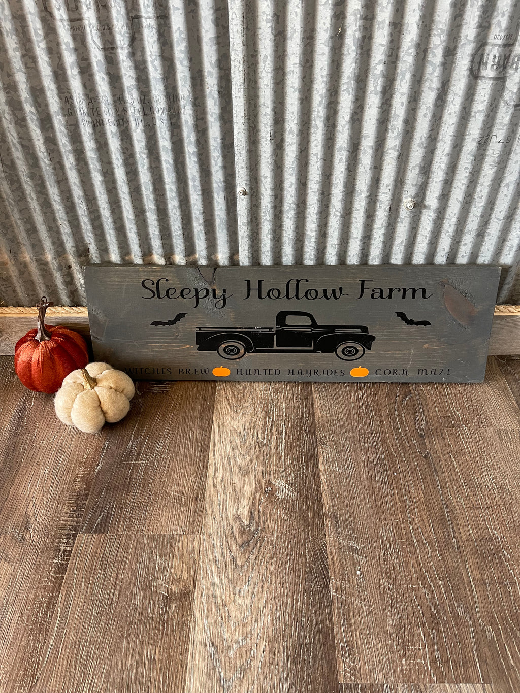 Sleepy Hollow Farm Wood Sign