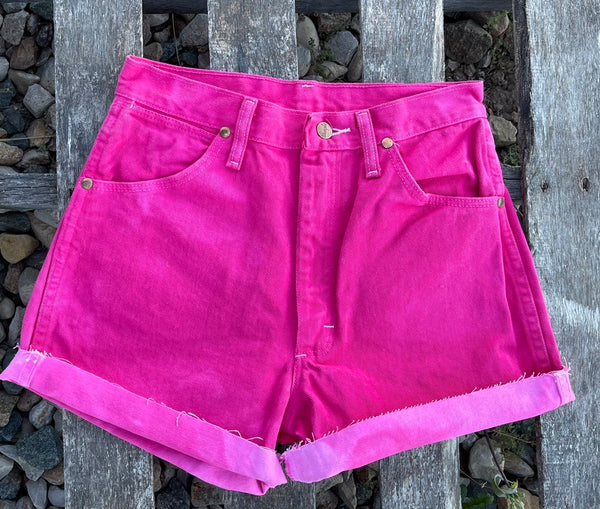 Wrangler Drawstring Short - Second Hand Shorts - Women's - Pink - US 28