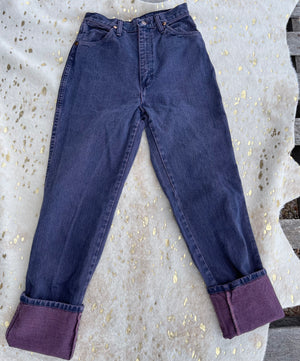28” Purple Wrangler Jeans