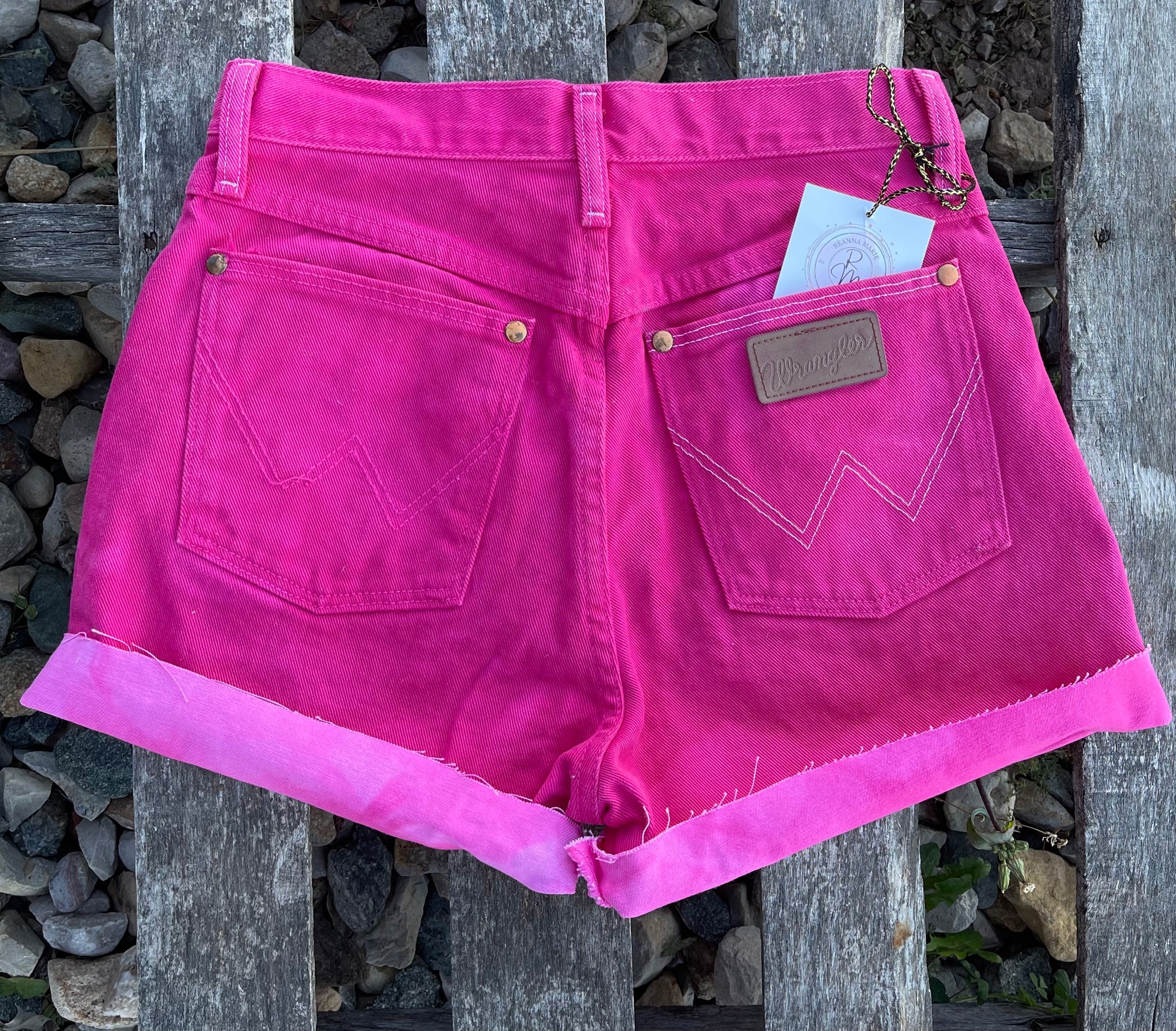 Pink Wrangler Shorts 28"