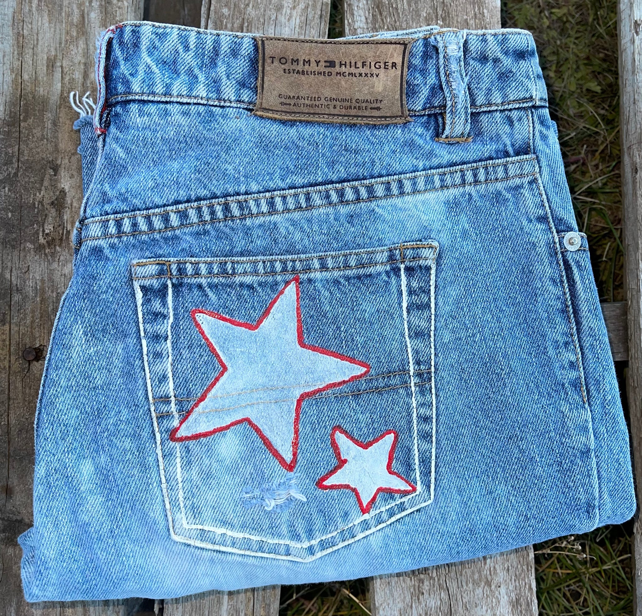 Tommy Hilfiger Hand Painted Star Jeans 31"