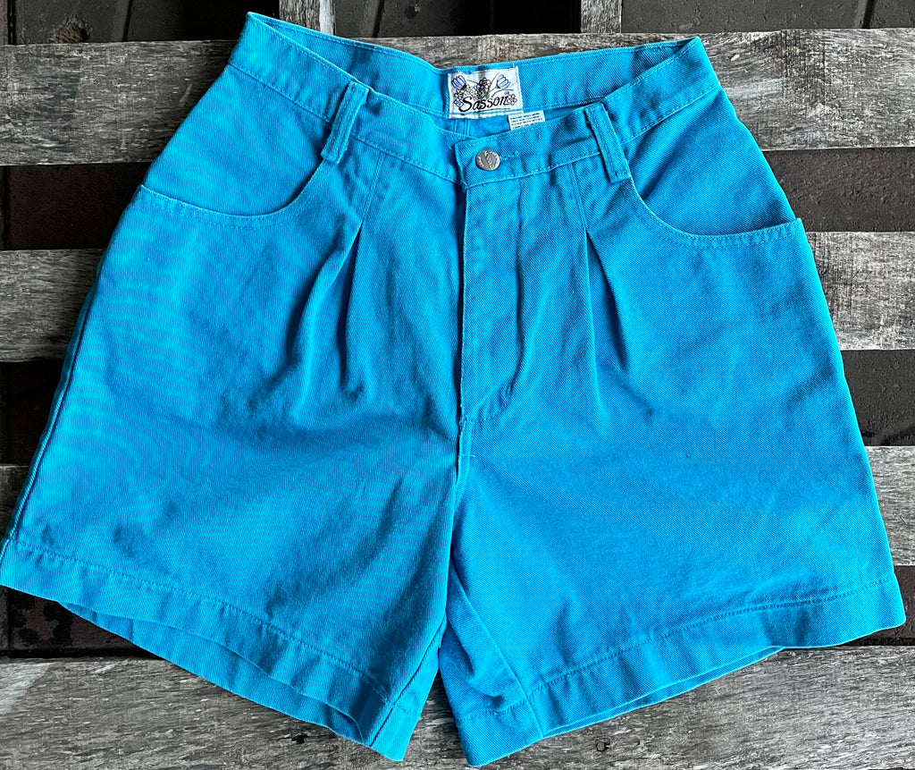 Bright Blue Vintage Sasson Shorts