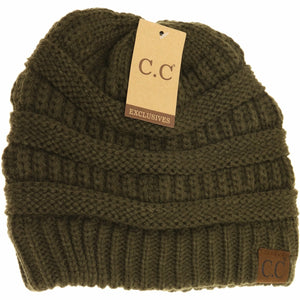 Women's Classic CC Beanie-NEW OLIVE