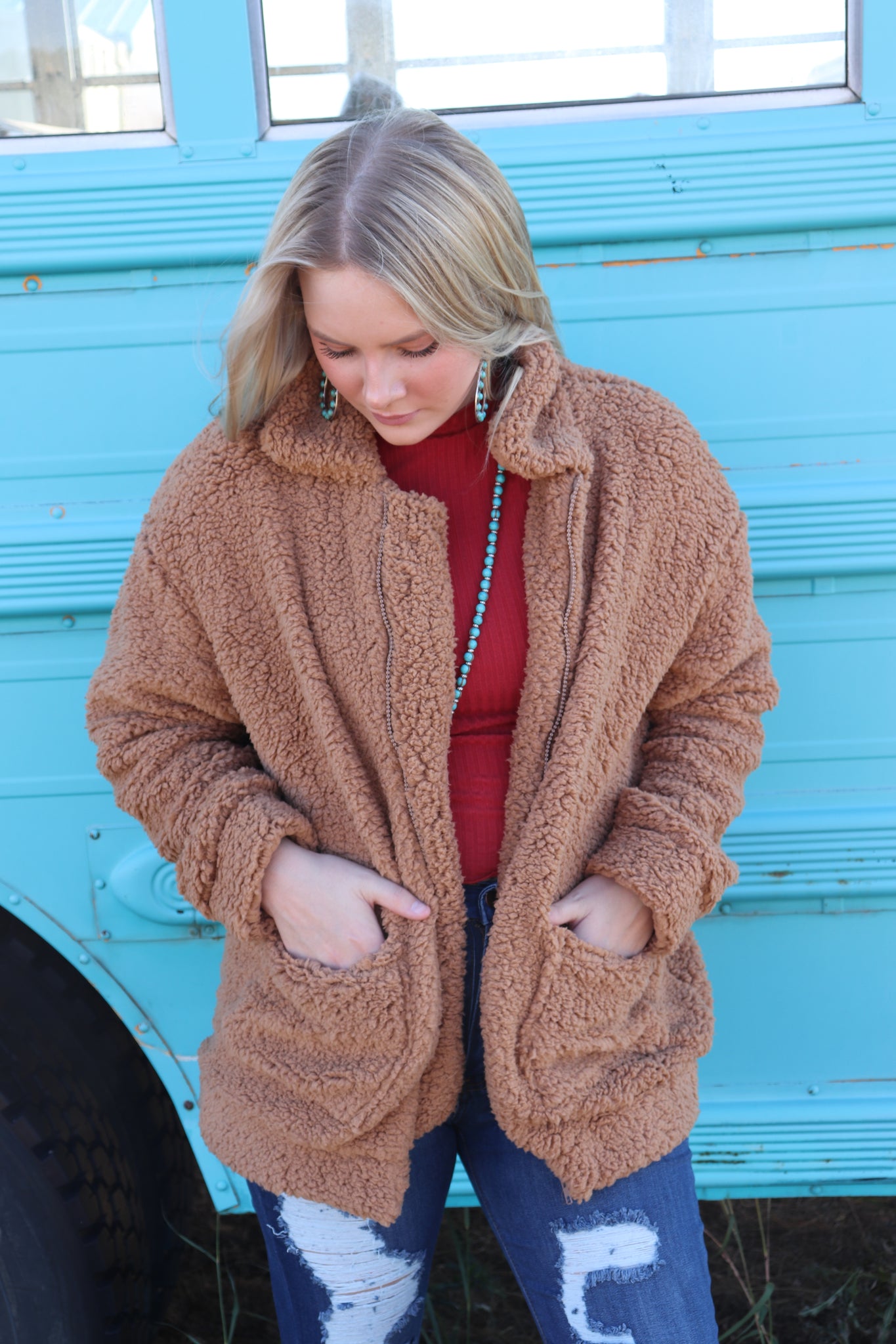 Caramel Sherpa Jacket