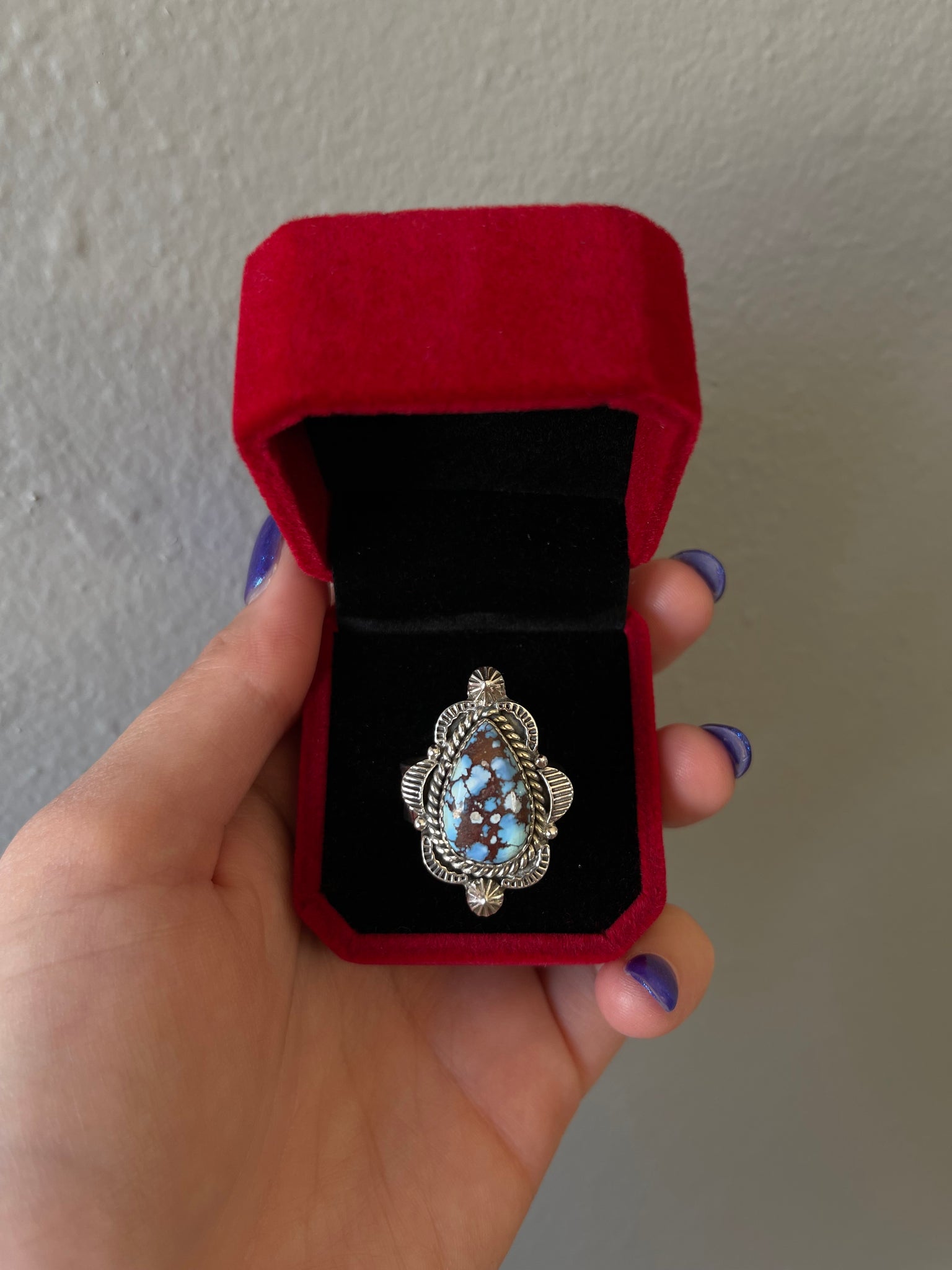 Golden Hills Turquoise & Sterling Silver Adjustable Ring