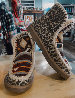 Very G Marvi Aztec & Leopard Boots