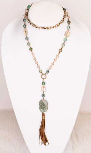 Faith Necklace African Turquoise