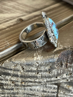 Golden Hills Turquoise & Sterling Silver Adjustable Ring