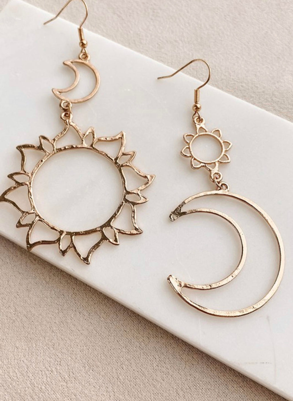 Boho Love Sun & Moon Earrings