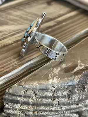 Golden Hills Turquoise & Sterling Silver Adjustable Ring